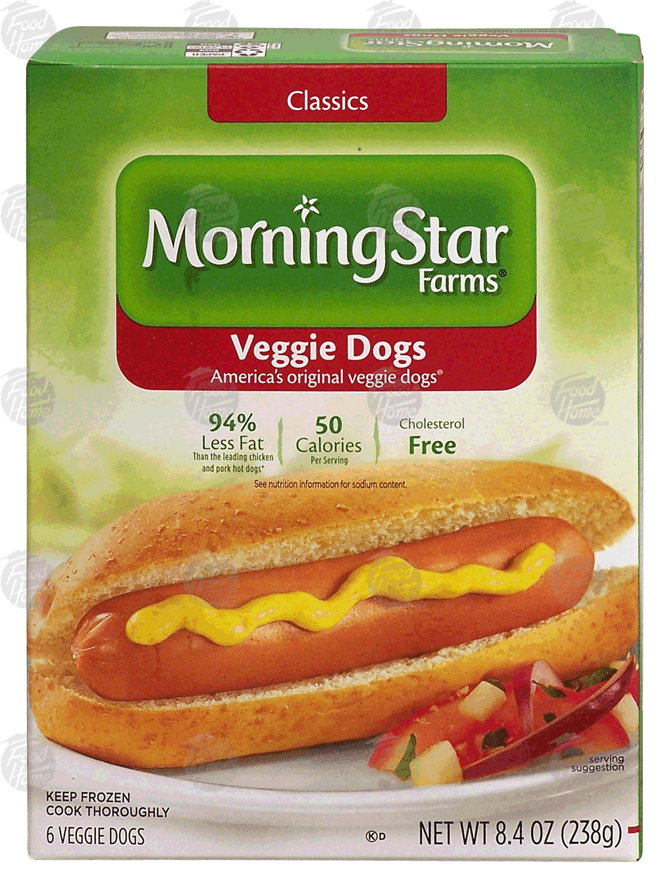 Morningstar Farms Classics veggie dogs, 6 count Full-Size Picture